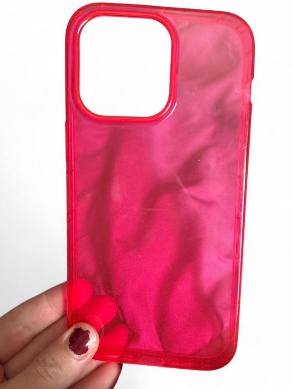 Neon Pink Protective Phone Case (iPhone 14 Pro Max)